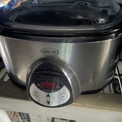 Crockpot 6 Quarts Programmable Slow Cooker With Timer Tested Works Perfectly when you come ill fully test it for you 