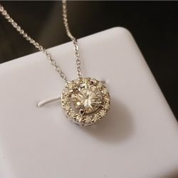 925 Moissanite Necklace