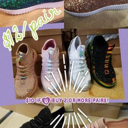 Glitter sneakers!