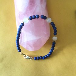 14K Gold Lapislázuli Beads 