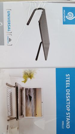 Steel desktop or laptop stand