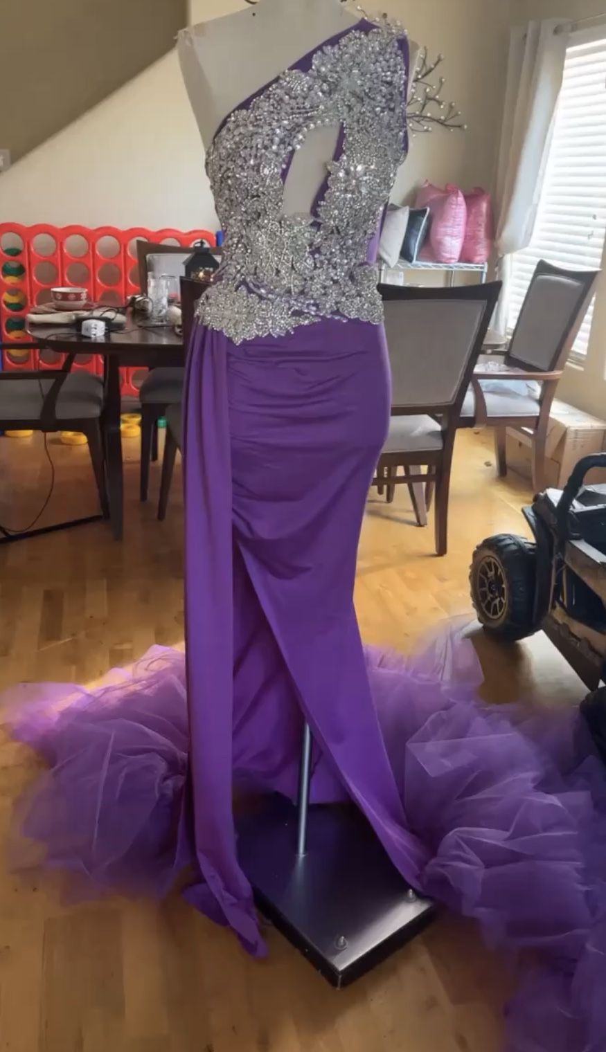 Elegant Purple Gown 