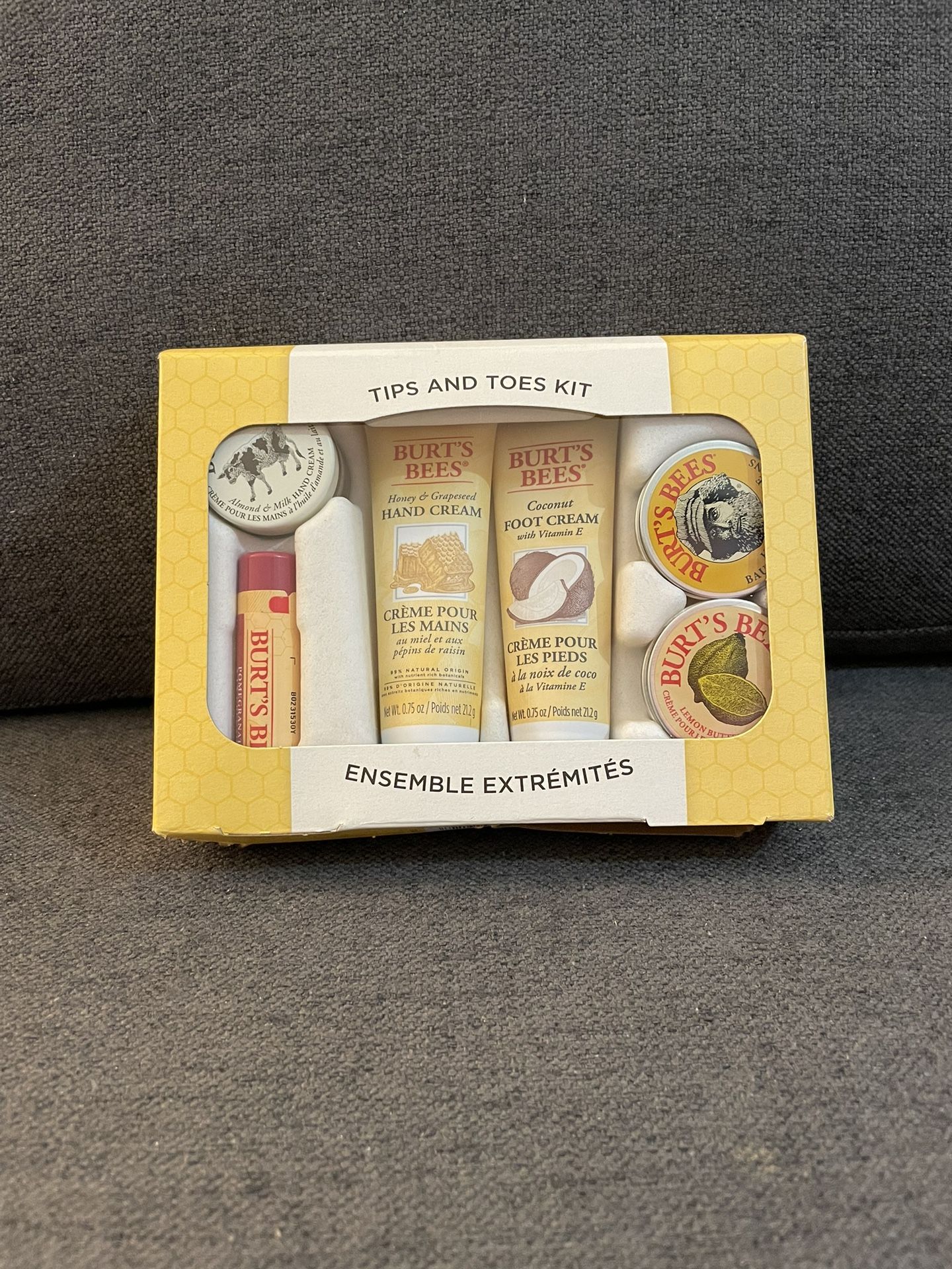 Burt's Bees Mothers Day Gifts for Mom, Tips and Toes Set, 6 Travel Size Products in Gift Box