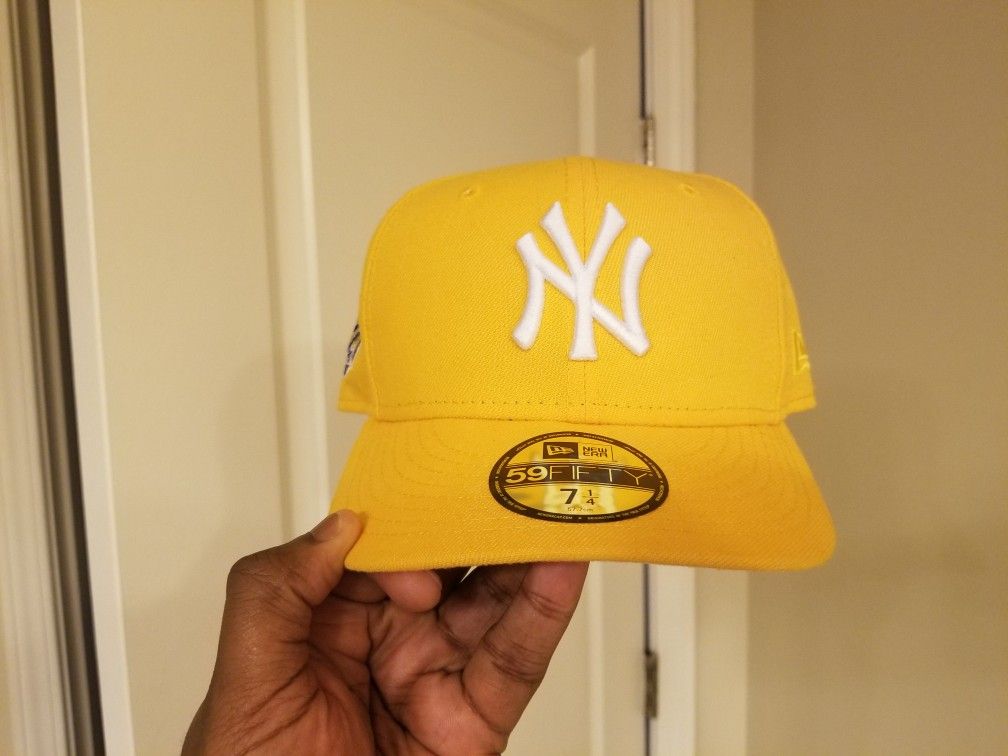 Yellow Pink Lemonade Edition World Series Ny Yankees Fitted Hat