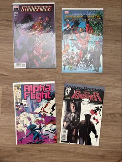 Four Marvel comics lot punisher Wolverine the hulk comic con