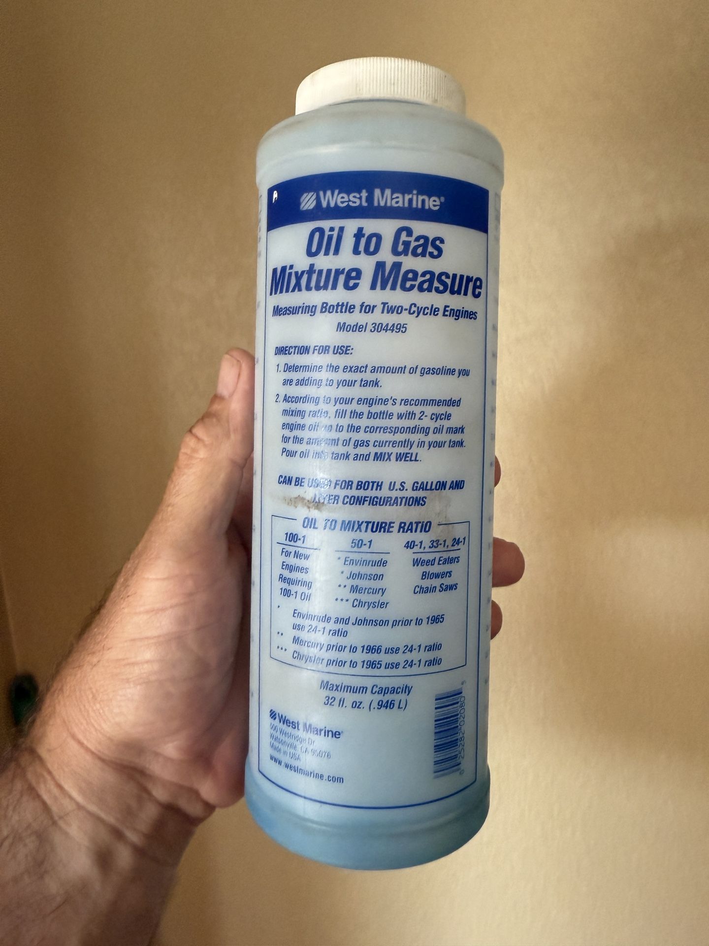 Outboard 2 Stroke Boat Motor Oil Measuring Cup