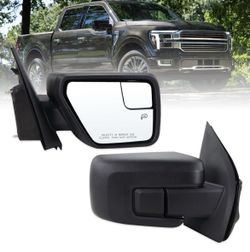 Right Passenger Side Door Mirror Compatible with 2021 2022 2023 2024 2025 Ford F