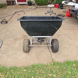 Fertilizer spreader. For parts.. tires good