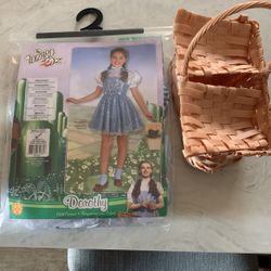 Halloween Costume Wizard Of Oz - Dorothy (kid Size 3-4)