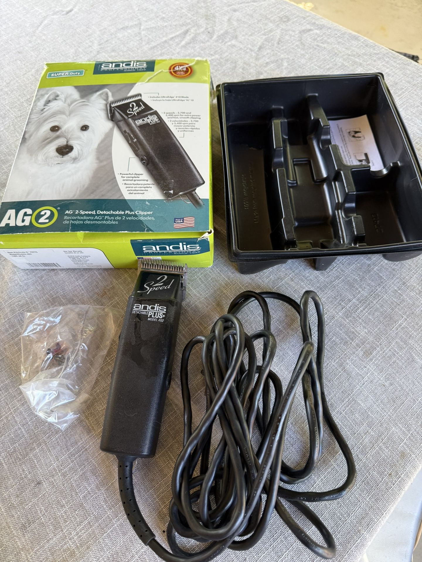 Andis Super Duty AG2 Professional Clipper Dog Grooming 