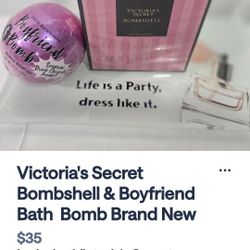 Bombshell Perfume & Boyfriend Surprise Bath Bomb Brand New