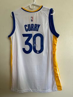 STEPH CURRY SIGNED GOLDEN STATE WARRIORS AUTOGRAPHED NIKE JERSEY W/COA L/50 13-2