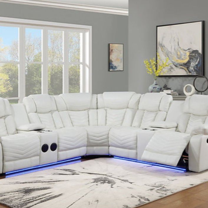
S2021 Lucky Charm Sectional (White)
SECTIONAL💥Furniture Livingroom Couch Sofa 