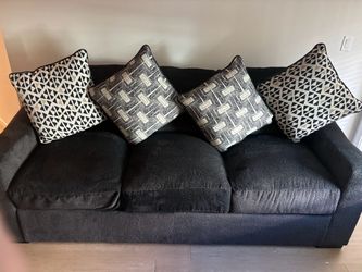 Sofa and pillows