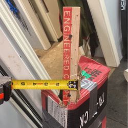 Carpet tack strip. 