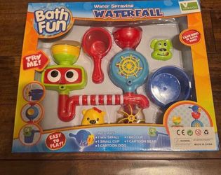 Vokodo Bath Fun Water Spraying Waterfall Toy Set – Brand New in Box Make bath time the best part of the day with this interactive Vokodo Water Sprayin