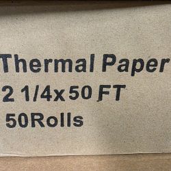 50 Rolls 2 1/4 Thermal Paper