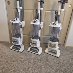 Three Shark Navigator Professional Lift-Away Bagless Upright Vacuum Cleaners (NV356E)