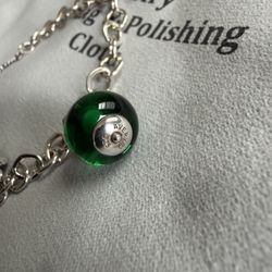Retired James Avery Clover Glass Charm 