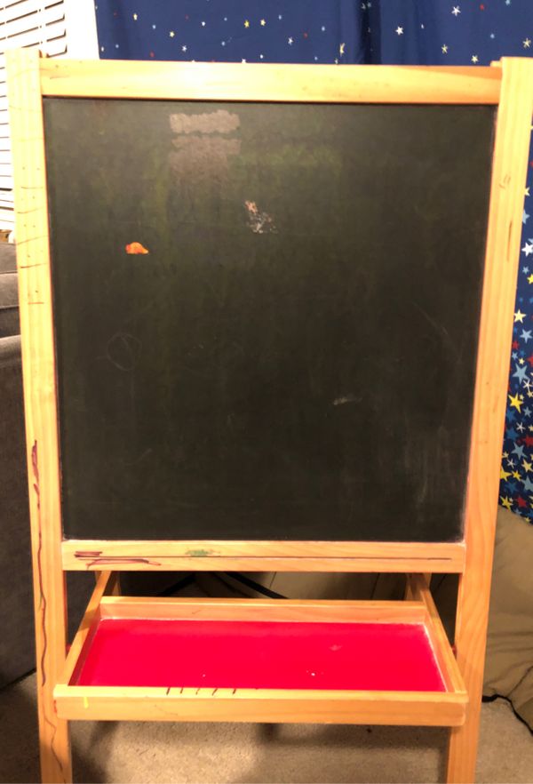 IKEA kids chalkboard/whiteboard easel (well loved). for Sale in Graham, WA OfferUp