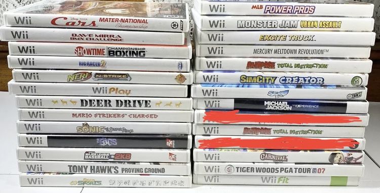 Nintendo Wii Lot of 25 Games (Check Description)