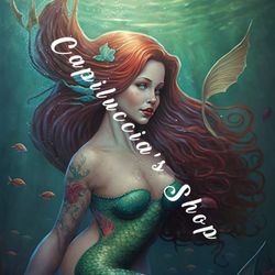 Beautiful sexy red hair artwork poster