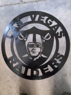Raiders las vegas metal wall art for garage