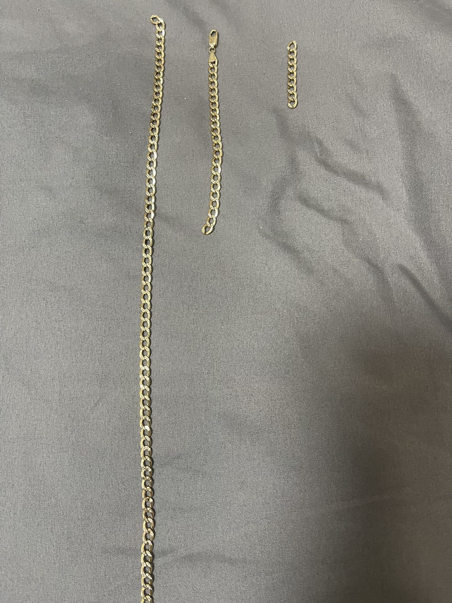 10k Gold Chain (broken Into 3 Pieces) 