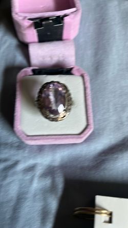 Amethyst Coctail ring