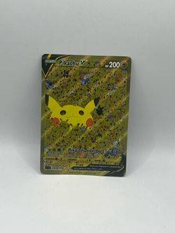 Non TCG Pokemon Pikachu V Fan Art Card