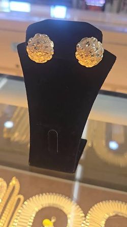 Big nugget earrings