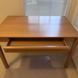Solid wood chest and computer table