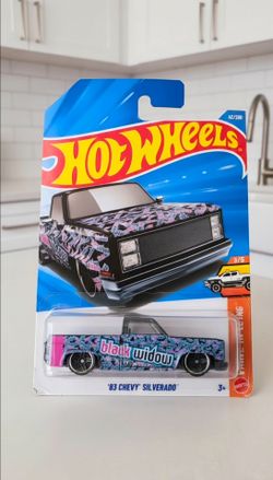 Hot Wheels '83 Chevy Silverado Black Widow -Black