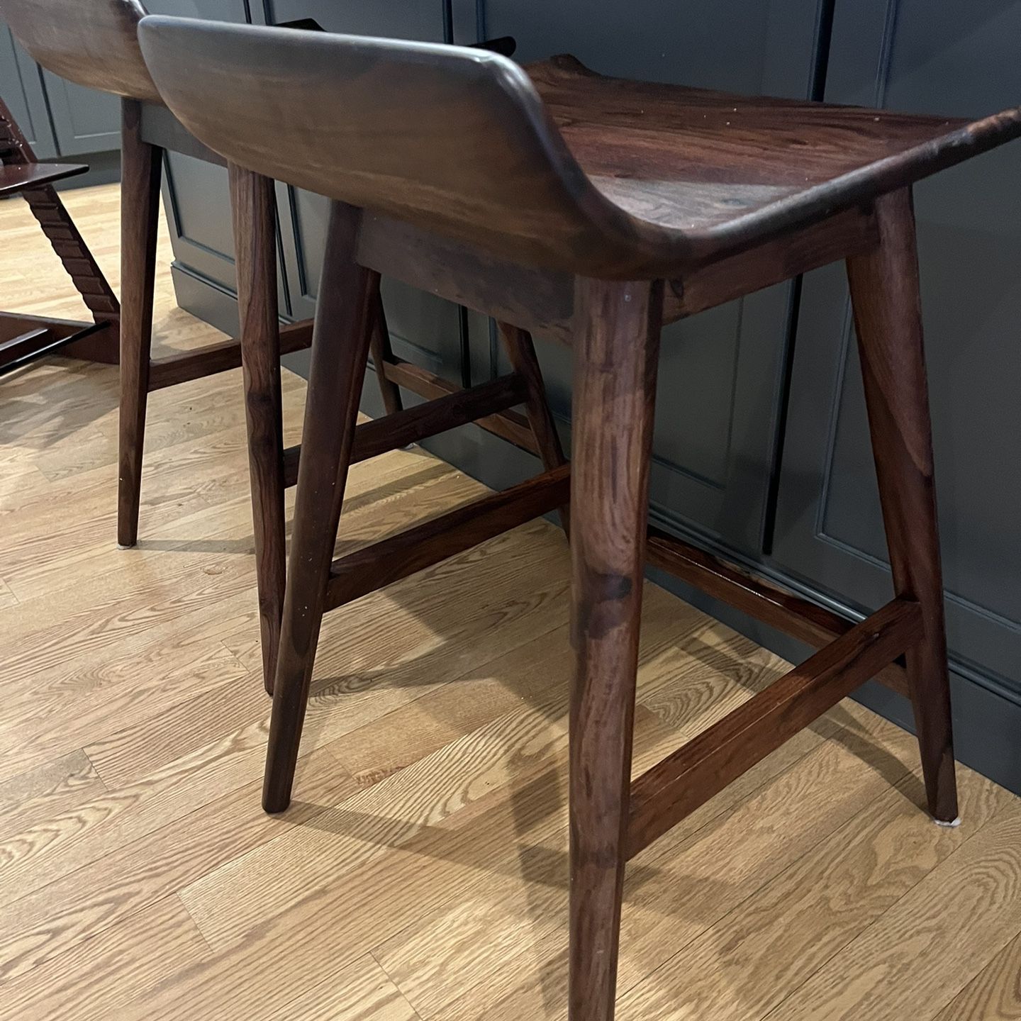 CB2 Wainscott Counter Stools Set Of 3 for Sale in Chicago IL