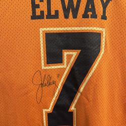 Vintage Signed John Elway AFL Jersey 