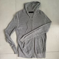 AllSaints Gray Knit Sweater. Medium