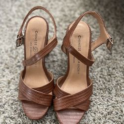 Brown Platform Heels 