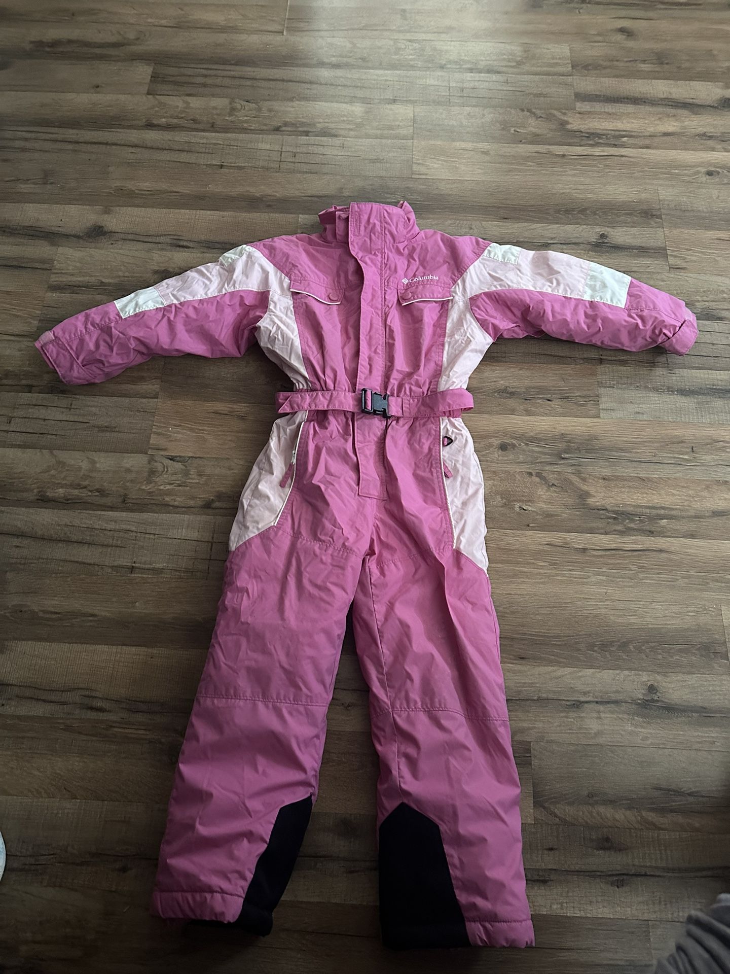 Ski Suit One Piece Snowsuit COLUMBIA Snow Bib retro Girls Kids Youth 6-7