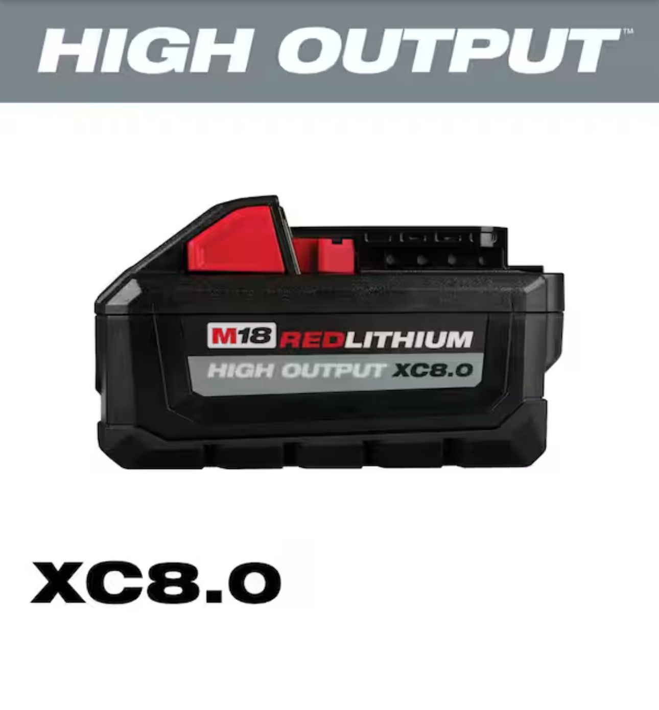 Milwaukee M18 18-Volt Lithium-Ion HIGH OUTPUT XC 8.0 Ah Battery (Brand New)