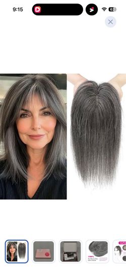 Gray hair topper