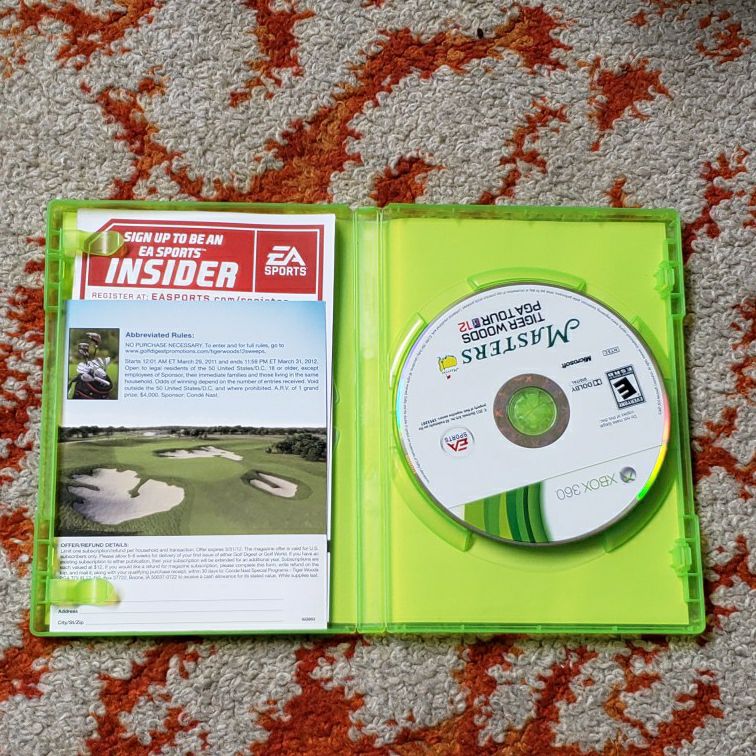 Tiger Woods PGA Tour 12 for Xbox 360 [B5]