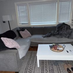 6 Seater Costco Grey Sectional With Ottoman