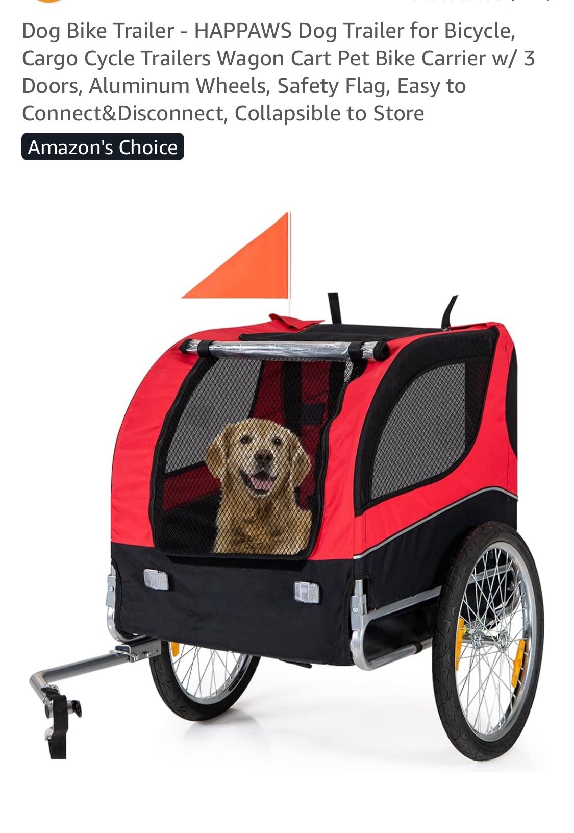Dog bike trailer