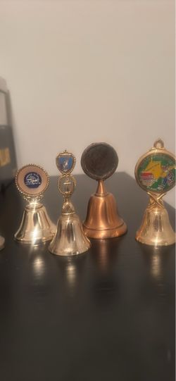 Set of 4 Vintage Souvenir Bells