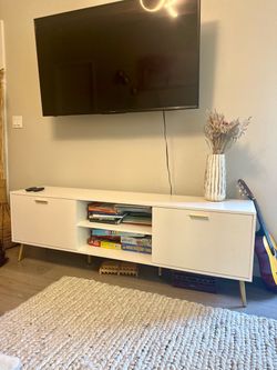 White TV stand