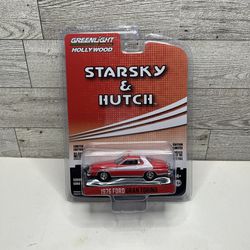 GreenLight Collectibles Hollywood Starsky & Hutch Red ‘1976 Ford Gran Torino / Limited Edition  • Die Cast Metal • Made in China Scale 1:64