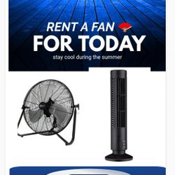 STAY COOL . RENT A FAN 🪭 TODAY