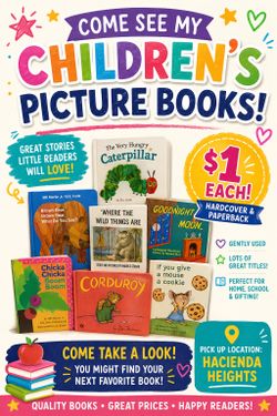 Used children picture books for $1.00 each