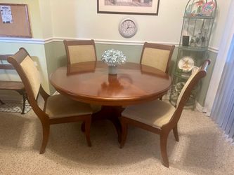 Cherry wood dining room table