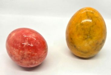 Polished Marble Egg Decorations